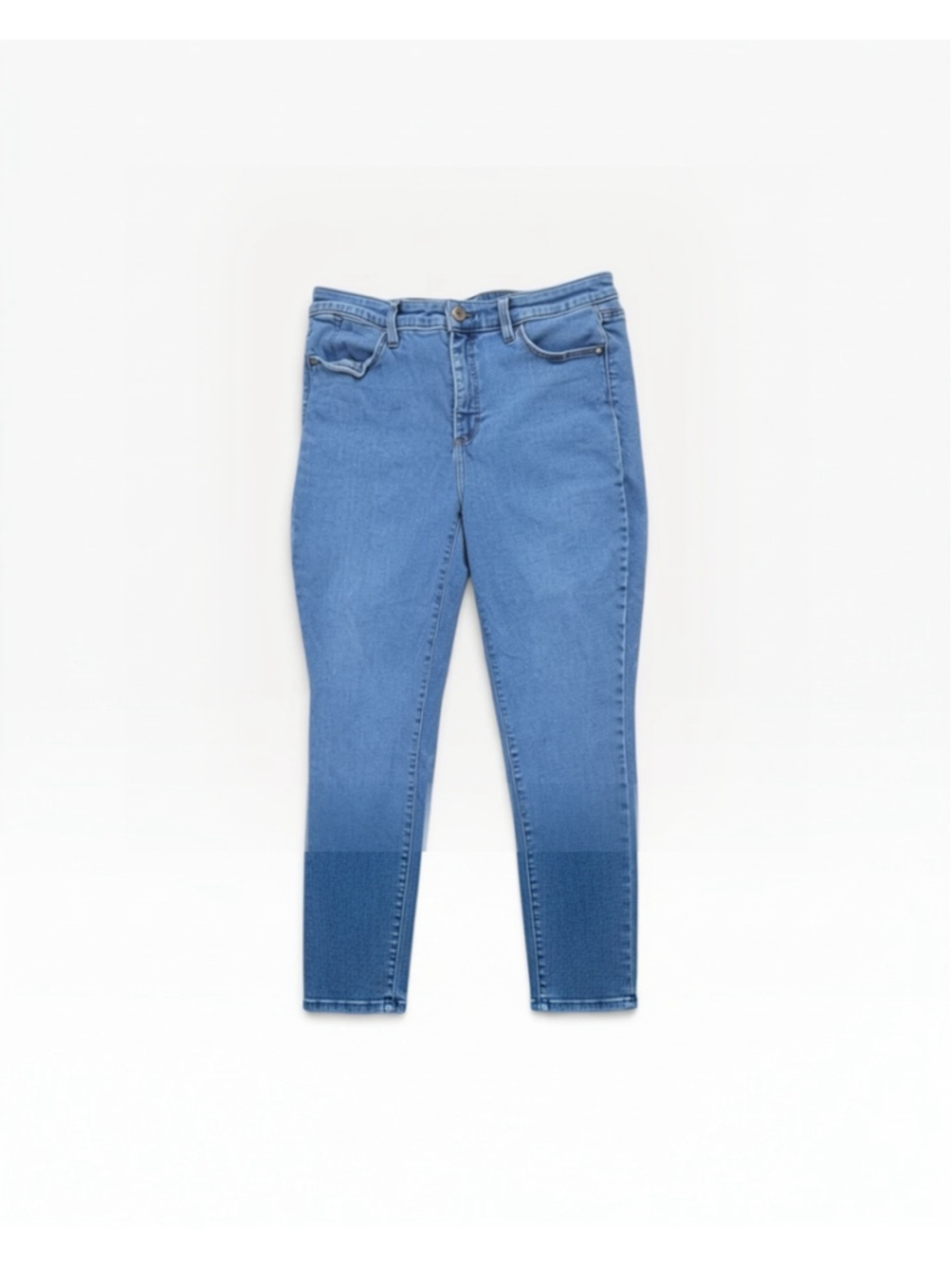 Women's Talbots Flawless High-Waist Cropped Jeans Blue Size 8P
